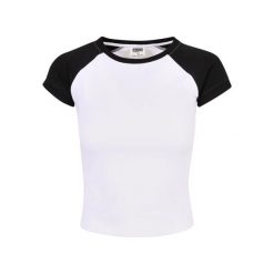 Damska koszulka retro baseballowa Urban Classics Organic Stretch. Białe t-shirty sportowe Urban Classics, bez wzorów, bez ramiączek. Za 149.50 zł.