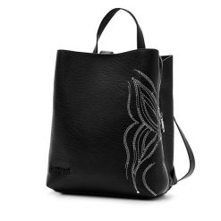Plecak Desigual. Czarne plecaki Desigual, bez wzorów, bez dodatków. Za 239.99 zł.