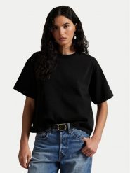 Polo Ralph Lauren T-Shirt 211967106002 Czarny Relaxed Fit. Czarne t-shirty Polo Ralph Lauren, xl, bez wzorów, z bawełny, bez kołnierzyka, bez ramiączek. Za 419.99 zł.