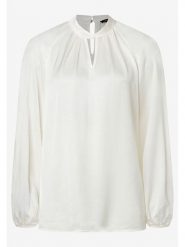 More & More Bluzka w kolorze białym rozmiar: 34. Białe bluzki More & More, s, bez wzorów, z wiskozy, klasyczne, bez kołnierzyka, bez ramiączek. Za 87.40 zł.