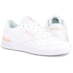 Buty damskie sportowe trampki Reebok COURT ADVANCE CLIP. Białe trampki sportowe Reebok, bez wzorów, z gumy, bez zapięcia, trekkingowe. Za 281.55 zł.