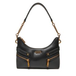 Torebka Guess. Czarne torebki klasyczne Guess, z aplikacjami, klasyczne, bez dodatków. Za 339.99 zł.