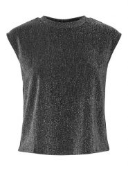 Pieces Top "Maeve" w kolorze szarym rozmiar: XS. Szare topy Pieces, xs, bez wzorów, bez kołnierzyka, bez ramiączek. Za 39.58 zł.