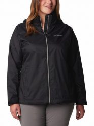 Columbia Kurtka przeciwdeszczowa "Switchback™ III" w kolorze czarnym rozmiar: XL. Czarne kurtki przeciwdeszczowe Columbia, xl, bez wzorów, bez kaptura, outdoorowe. Za 119.12 zł.