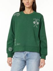 Scotch & Soda Bluza w kolorze zielonym rozmiar: L. Zielone bluzy Scotch & Soda, l, bez wzorów, z bawełny, bez ramiączek, bez kaptura. Za 175.67 zł.
