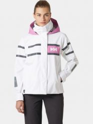 Kurtka Żeglarska Damska Helly Hansen Salt Inshore. Białe kurtki Helly Hansen, l, bez wzorów, z materiału, bez kaptura. Za 999.00 zł.
