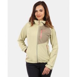 Damska kurtka softshell Kilpi BELTRA-W. Brązowe kurtki przejściowe sportowe Kilpi, xl, bez wzorów, z softshellu, bez kaptura, trekkingowe. Za 473.69 zł.