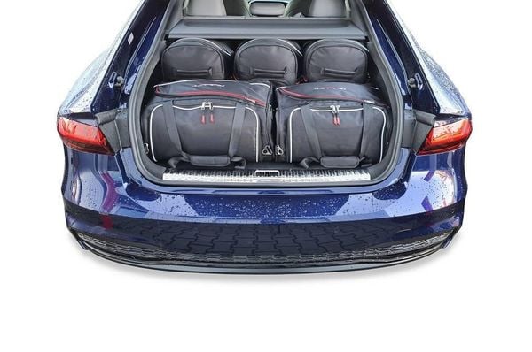 Torby Do Bagażnika Audi A7 Phev 2019+ 5Szt Kjust. Czarne torby podróżne KJUST, bez wzorów, z kauczuku. Za 1,520.00 zł.