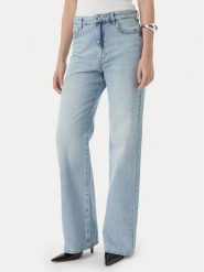 Patrizia Pepe Jeansy 2P1772/D070-CB21 Niebieski jasny Straight Fit. Niebieskie jeansy Patrizia Pepe, bez wzorów, z bawełny. Za 919.99 zł.