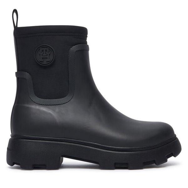 Kalosze Tommy Hilfiger. Czarne kalosze Tommy Hilfiger, bez wzorów, bez zapięcia. Za 489.99 zł.