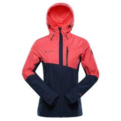 Kurtka damska turystyczna wodoodporna 10.000 Norema 3. Czerwone kurtki przeciwdeszczowe Alpine Pro, bez wzorów, bez kaptura, trekkingowe. W wyprzedaży za 679.00 zł.