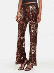 Juicy Couture Spodnie dresowe Caisa JCWBJ226339 Brązowy Flare Fit. Brązowe spodnie dresowe Juicy Couture, bez wzorów, z bawełny. Za 399.99 zł.