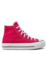 Converse Trampki Chuck Taylor All Star Lift Platform Hi A08288C Różowy. Czerwone trampki Converse, bez wzorów, z materiału, retro, bez zapięcia. Za 249.99 zł.