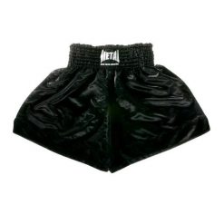 Bokserskie szorty Metal Boxe, Muay Thai, czarne. Czarne szorty METAL BOXE, bez wzorów, sportowe. Za 148.50 zł.
