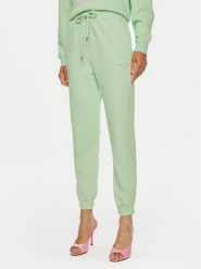 Pinko Spodnie dresowe Carico 100371 A21P Zielony Regular Fit. Zielone spodnie dresowe Pinko, bez wzorów, z bawełny. Za 329.99 zł.