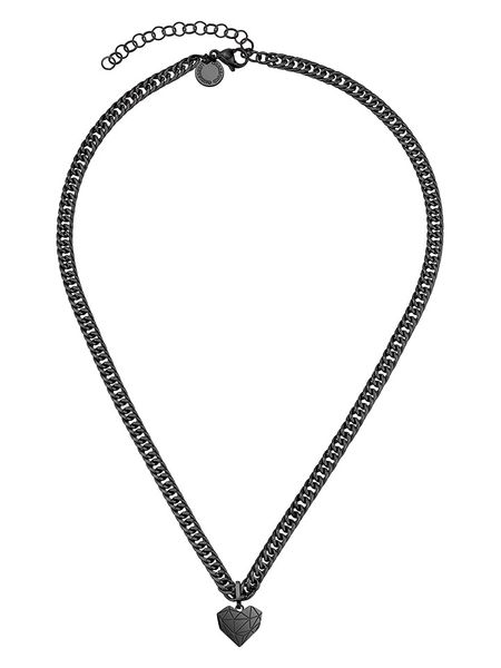 Liebeskind Naszyjnik z zawieszką - dł. 45 cm rozmiar: onesize. Czarne naszyjniki Liebeskind, z materiału, ze stali. Za 175.67 zł.