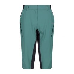 Szorty damskie rowerowe CMP 3. Niebieskie spodnie materiałowe CMP, bez wzorów, sportowe. Za 382.50 zł.