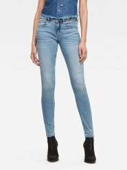 G-Star Dżinsy - Slim fit - w kolorze błękitnym rozmiar: W31/L32. Niebieskie jeansy G-Star, l, z aplikacjami, ze skóry, klasyczne. Za 170.47 zł.