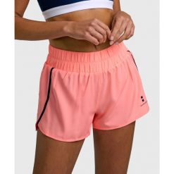 Spodenki damskie Tenis/Padel Training. Czerwone szorty sportowe NORDICDOTS, bez wzorów, z elastanu, tenisowe. Za 235.00 zł.