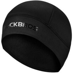 Czapka rowerowa zimowa dla dorosłych Rockbros YPP016BK. Czarne czapki zimowe ROCKBROS, bez wzorów, sportowe. Za 49.90 zł.