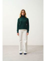 AUTHENTIC CASHMERE Kaszmirowy golf "Cassy" w kolorze ciemnozielonym rozmiar: S. Zielone swetry AUTHENTIC CASHMERE, s, bez wzorów, z kaszmiru, bez ramiączek. Za 274.24 zł.