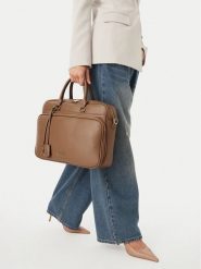 Nine West Torba na laptopa EO-LUXE SOCIETY-LA374-4792 Beżowy. Brązowe torebki klasyczne Nine West, bez wzorów, ze skóry, bez dodatków. Za 299.99 zł.