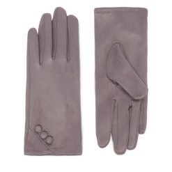 Rękawiczki Nine West. Szare rękawiczki Nine West, bez wzorów, z dzianiny. Za 39.99 zł.