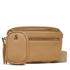 Torebka Steve Madden. Brązowe listonoszki Steve Madden, bez wzorów, bez dodatków. Za 279.99 zł.