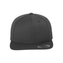 Klasyczna Czapka Snapback Dla Dorosłych Unisex. Szare czapki z daszkiem FLEXFIT, bez wzorów, z materiału, klasyczne. Za 82.99 zł.