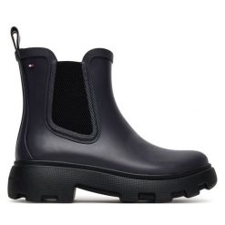 Kalosze Tommy Hilfiger. Niebieskie kalosze Tommy Hilfiger, bez wzorów, bez zapięcia. Za 319.99 zł.