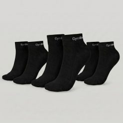 Skarpetki unisex fitness przewiewne czarne Quarter. Czarne skarpetki GYMBEAM, bez wzorów, z bawełny. Za 34.90 zł.