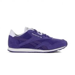 Buty do chodzenia damskie Reebok CL Nylon Slim Pigme. Fioletowe buty treningowe Reebok, bez wzorów, z materiału, bez zapięcia, trekkingowe. Za 208.00 zł.