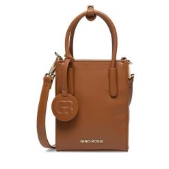 Torebka Gino Rossi. Brązowe torebki klasyczne Gino Rossi, bez wzorów, klasyczne, bez dodatków. Za 144.99 zł.