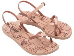 Sandały japonki damskie Ipanema Fashion Sand VIII Fem. Brązowe sandały Ipanema, bez wzorów, z materiału, bez obcasa, bez zapięcia. Za 119.00 zł.