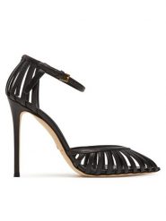 Elisabetta Franchi Szpilki SA-19L-52E2-V580 Czarny. Czarne szpilki Elisabetta Franchi, bez wzorów, ze skóry, bez obcasa, na szpilce, bez zapięcia. Za 2,499.00 zł.