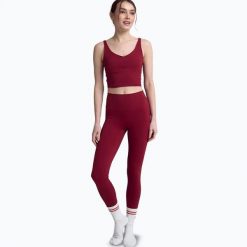 Legginsy do jogi damskie JoyInMe Oneness Ease 7/8. Czerwone legginsy Joy in me, bez wzorów, z elastanu. Za 379.99 zł.