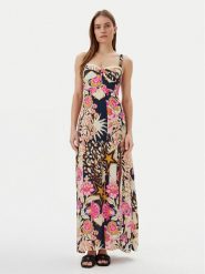 Maaji Sukienka letnia Patchwork Rose Evangeline PT2638CLD001 Kolorowy Regular Fit. Czerwone sukienki Maaji, l, bez wzorów, z wiskozy, bez kołnierzyka, bez ramiączek. Za 399.99 zł.