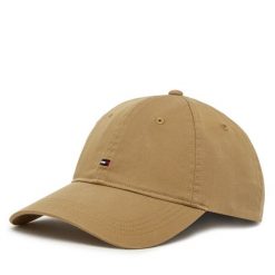 Czapka z daszkiem Tommy Hilfiger. Brązowe czapki z daszkiem Tommy Hilfiger, bez wzorów. Za 169.99 zł.