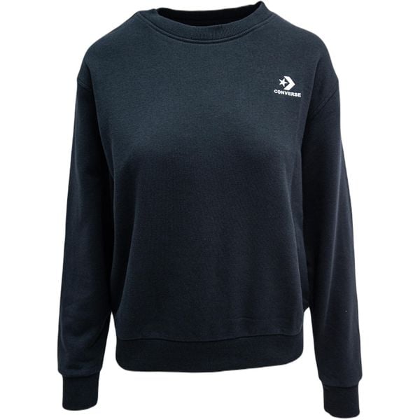 Bluza damskie Converse Foundation Crew. Czarne bluzy Converse, m, bez wzorów, z bawełny, bez ramiączek, bez kaptura. Za 290.00 zł.