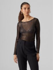 Vero Moda Bluzka 10299302 Czarny Regular Fit. Czarne bluzki Vero Moda, m, bez wzorów, z syntetyku, bez kołnierzyka, bez ramiączek. Za 89.99 zł.