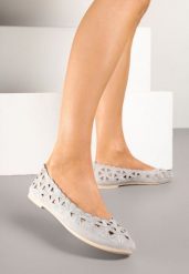 Szare Balerinki Vices Ażurowe Nanelissa. Szare baleriny Born2be, w ażurowe wzory, bez obcasa, bez zapięcia. Za 54.99 zł.