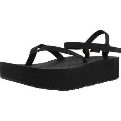 Sandały TEVA W FLATFORM SLIM Czarny. Czarne sandały Teva, bez wzorów, z tkaniny, bez obcasa, bez zapięcia. Za 281.99 zł.
