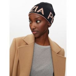 Czapka Patrizia Pepe. Czarne czapki zimowe Patrizia Pepe, bez wzorów. Za 539.99 zł.