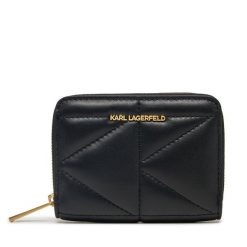 Portfel damski KARL LAGERFELD. Czarne portfele KARL LAGERFELD, bez wzorów. Za 339.99 zł.