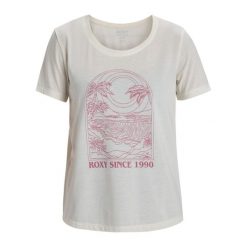 Koszulka z krótkim rękawem dla Kobiety SURFCLASSIC Biały. Białe t-shirty sportowe Roxy, m, bez wzorów, z dzianiny, bez ramiączek. Za 109.99 zł.