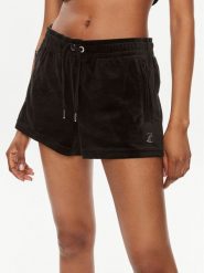 Juicy Couture Szorty sportowe Tamia JCWH121001 Czarny Regular Fit. Czarne szorty sportowe Juicy Couture, bez wzorów, z syntetyku. Za 169.99 zł.