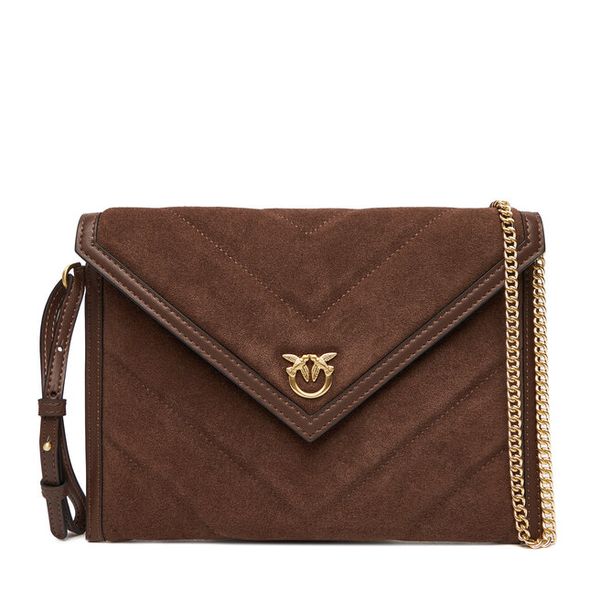 Torebka PINKO. Brązowe kopertówki Pinko, bez wzorów, bez dodatków. Za 879.99 zł.