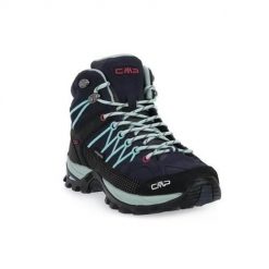 Buty trekkingowe damskie CMP 62MN Rigel Mid Wmn Trekking. Niebieskie buty trekkingowe CMP, z materiału, za kostkę, bez zapięcia. W wyprzedaży za 349.99 zł.