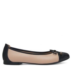 Baleriny Lasocki. Brązowe baleriny Lasocki, bez wzorów, bez obcasa, bez zapięcia. Za 149.99 zł.