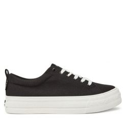 Tenisówki Roxy. Czarne trampki Roxy, bez wzorów, bez zapięcia. Za 119.99 zł.
